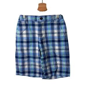 Janie and Jack Blue Plaid Shorts